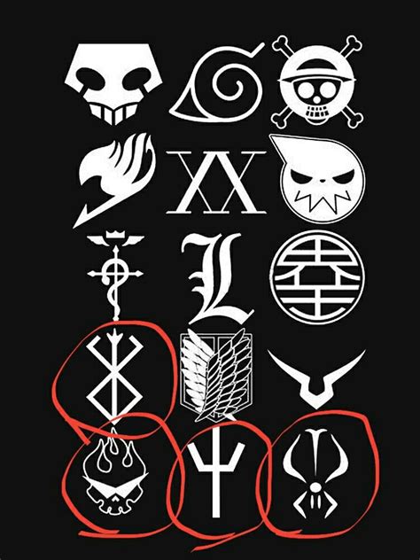 What Is The Names Of These Anime Symbols Please Tell Me Symbol