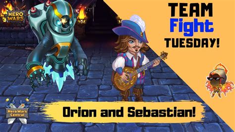 Hero Wars Team Fight Tuesday Orion And Sebastian Youtube