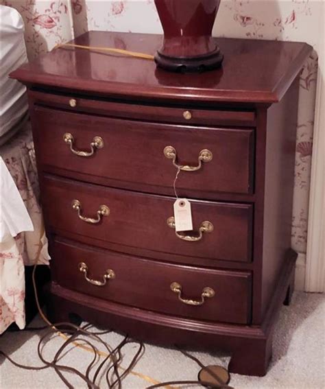 Lot Pair Of Pennsylvania House Cherry Bedside Tables H In W In D In