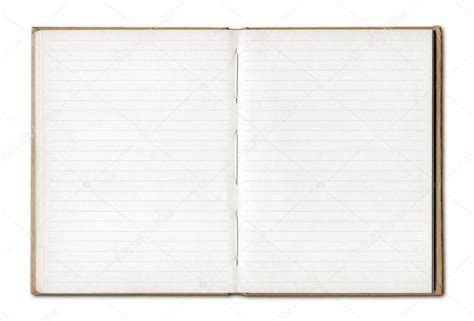 Vintage Blank Open Notebook Stock Photo By ©daboost 40058631