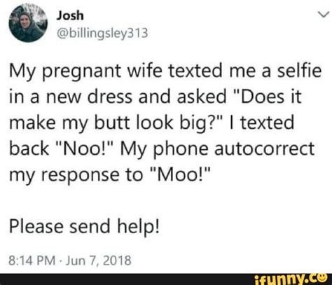 Josh My Pregnant Wife Texted Me A Selfie In A New Dress And Asked Does