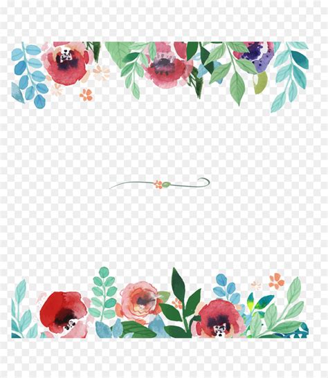 Watercolor Floral Border At Getdrawings Free Download
