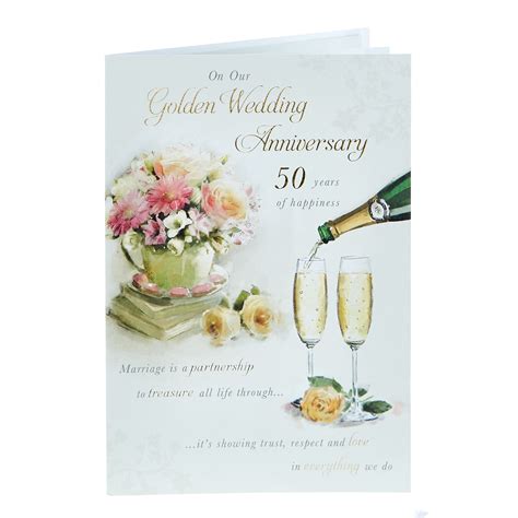 Buy 50th Anniversary Card On Our Golden Wedding For Gbp 099 Card