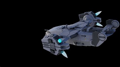 Sf Sci Fi Futuristic Dropship 3d Model Cgtrader