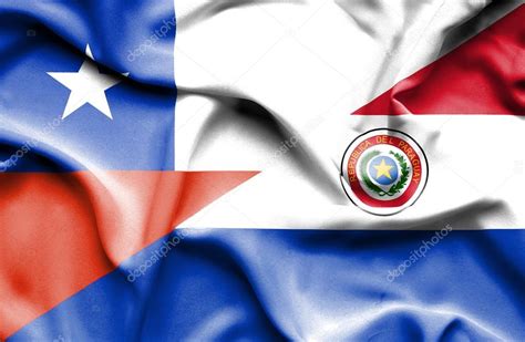 Chile with a gdp of $298.2b ranked the 42nd largest economy in the world, while paraguay ranked 94th with $40.5b. Bandera que agita de Paraguay y Chile — Foto de stock © Alexis84 #74677193
