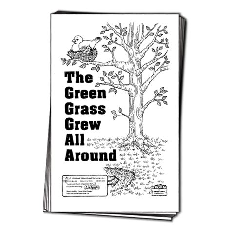 Cj The Green Grass Grew All Around Songcard Set Green Grass Green