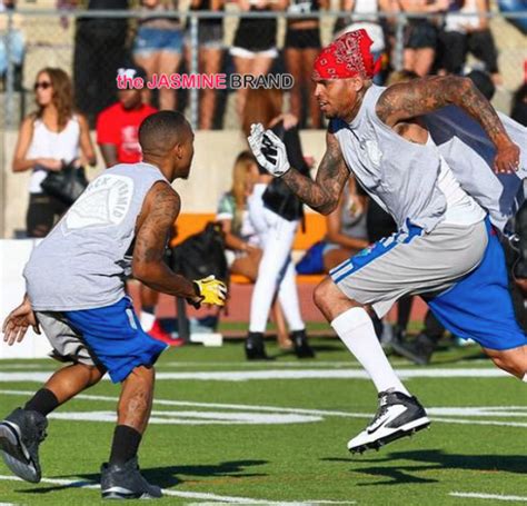Gracefully photoshopped images of chris brown and sid owen are the way forward. Photos Chris Brown & Quincy Host Flag Football Charity ...