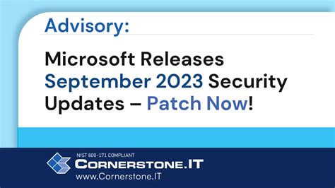 Microsoft Releases September 2023 Security Updates Patch Now