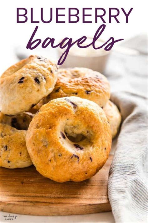 Blueberry Bagels The Busy Baker