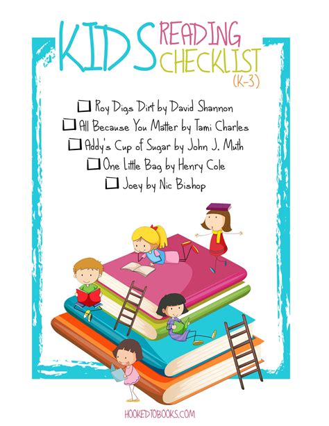 Kids Reading Checklist Hooked To Books