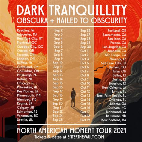 Dark Tranquillity Announce Extensive Fall 2021 North American Tour With