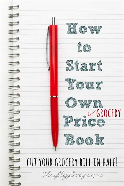 A Notebook With The Title How To Start Your Own Price Book Cut Your