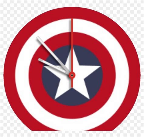 Captain America Watch Face Preview Clipart 2697922 Pikpng