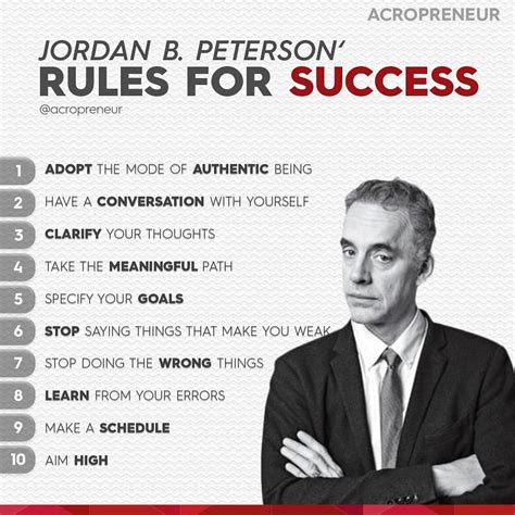 Here Are Jordan Petersons Top 10 Rules For Success Which One Is Your