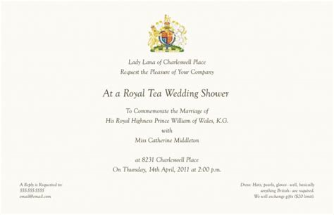 Elizabeth was crowned on june 2, 1953 after her father. Royal Tea Invitations
