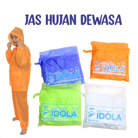 Jas Hujan Dewasa Jaket Celana Idola 999 All Size  Lazada Indonesia