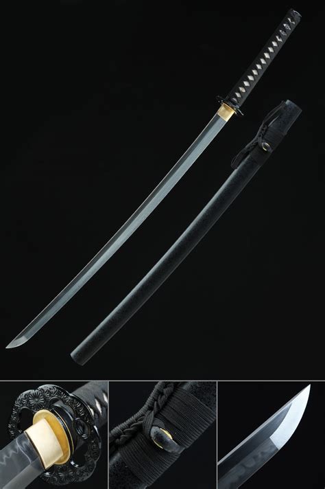 Hamon Katana Handmade Japanese Katana Sword T10 Folded Clay Tempered