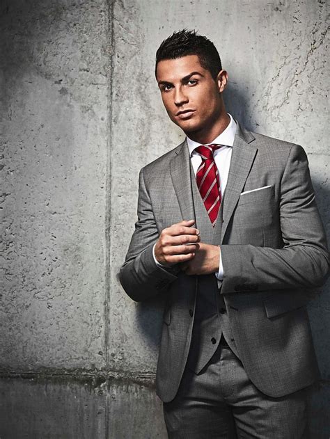 Ronaldo Models A Suit From The Cristiano Ronaldo And Sacoor Brothers