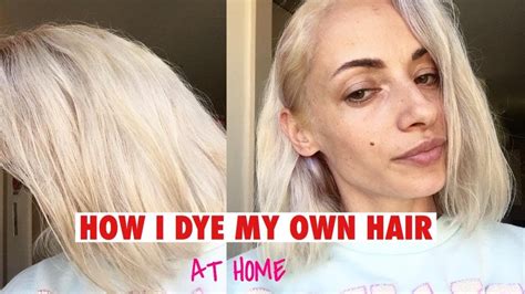 How I Dye My Hair Blonde At Home Youtube