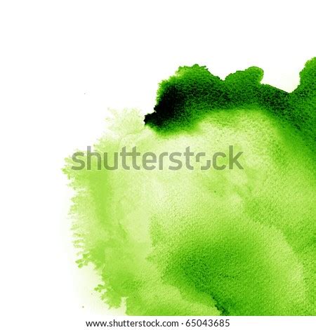Abstract Green Watercolor Hand Painted Background Stock Photo Edit Now
