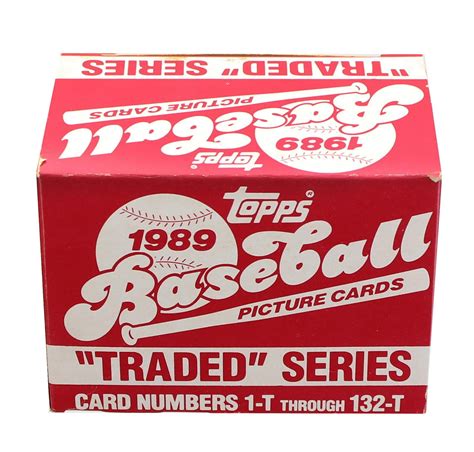 Mlb 1989 Topps Baseball Traded Series Set Of 132 Cards