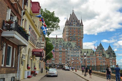 Download Majestic View Of Quebec Citys Historical Castle Wallpaper