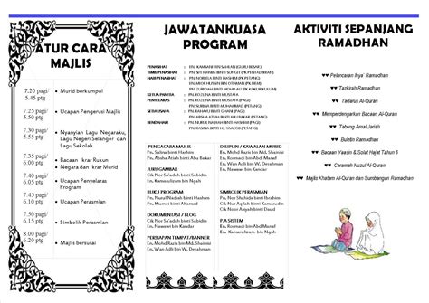 Buku spiritual yang memberikan cara praktis untuk menjalani seluruh amal ibadah di bulan ramadhan. PANITIA PENDIDIKAN ISLAM SKTPP2: Pelancaran Ihya Ramadhan ...