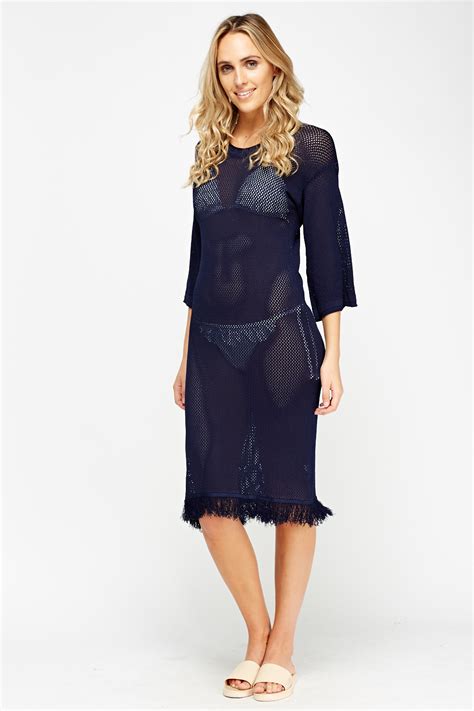 Mesh Beach Long Cover Up Just 6