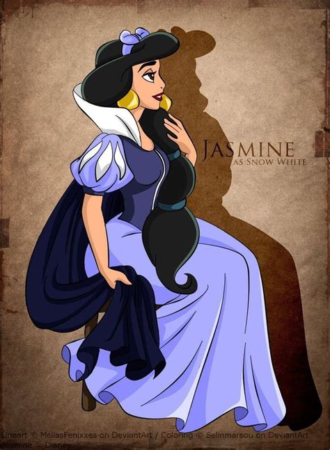 Disney Fanarts By Selinmarsou On Deviantart Disney Jasmine Disney Dresses Disney