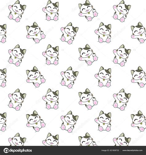 Cute Cartoon Cats Pattern Stock Vector By Yay Images