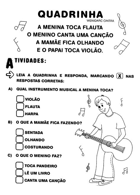 Quadrinha Infantil Com Rimas