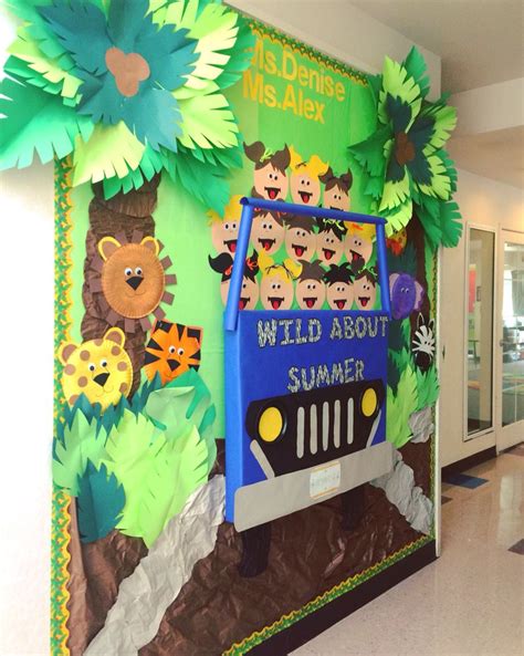 Safari Bulletin Board Preschool Jungle Theme Classroom Classroom