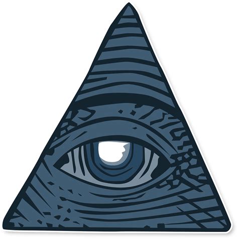 Eye Of Providence Illuminati Shadow Government Color Three Pyramid