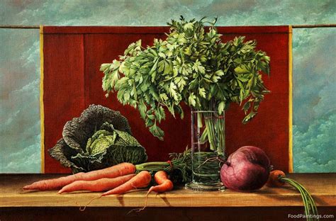 Wismarian Still Life With Parsley Food Paintings