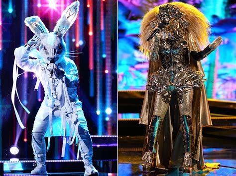 The Masked Singer Double Elimination Rabbit And Lion Revealed During