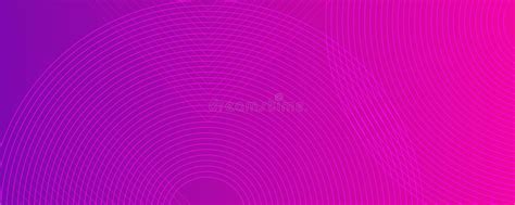 Purple Pink Background With Circle Line Glowing Dots Gradient Style Stock Illustration