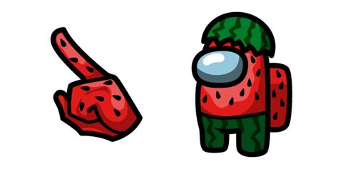 Among Us Watermelon Character Cursor Custom Cursor