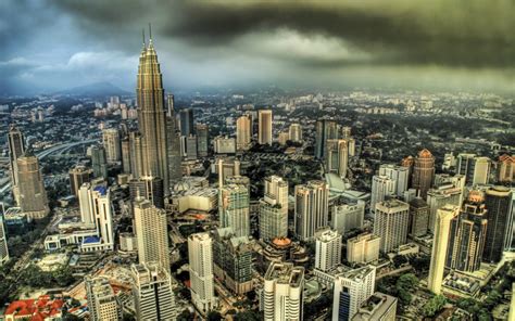 Wallpaper City Cityscape Skyline Skyscraper Tower Petronas