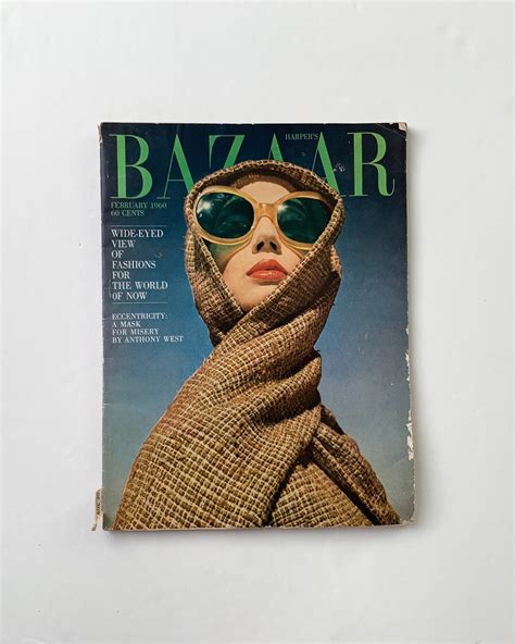 vintage 1960s harpers bazaar magazine february 1960