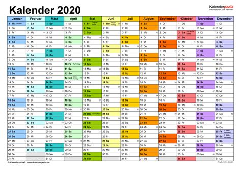 Kalender und jahresplaner für 2022 bis 2025 in den formaten a2, a3, a4, a4 als.jpg und 1x a4 als pdf inkl. Kalender 2020 zum Ausdrucken in Excel - 19 Vorlagen ...