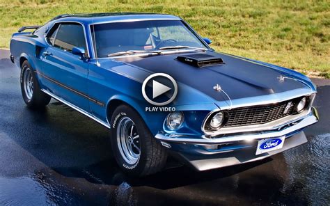 Blue 1969 Ford Mustang Mach 1 Amazing Classic Cars