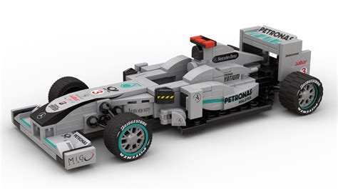 Lego Moc F1 Mercedes W01 By Legocg Rebrickable Build With Lego