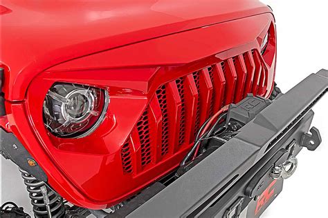 Rough Country 10496 Angry Eyes Replacement Grille For 18 21 Jeep