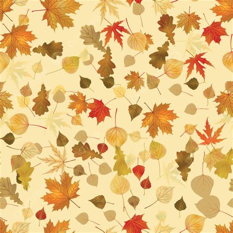 Seamless Leaves Of Maples Pattern Red Background Vector Pattern Red