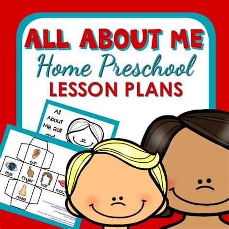 All About Me Theme Home Preschool Lesson Plan Home Preschool 101