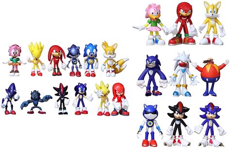 Sonic Figuren Set 21 Teilig Cartoon Sonic Spielzeug Sonic Pvc