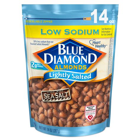Blue Diamond Almonds Lightly Salted With Sea Salt Almonds 14 Oz