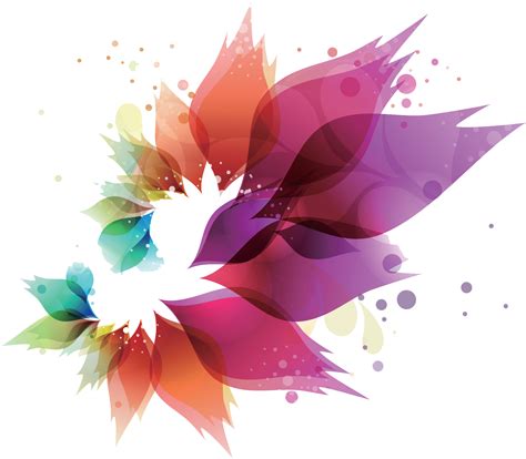 Download Fur Vector Abstract - Transparent Abstract Flower Png Clipart png image