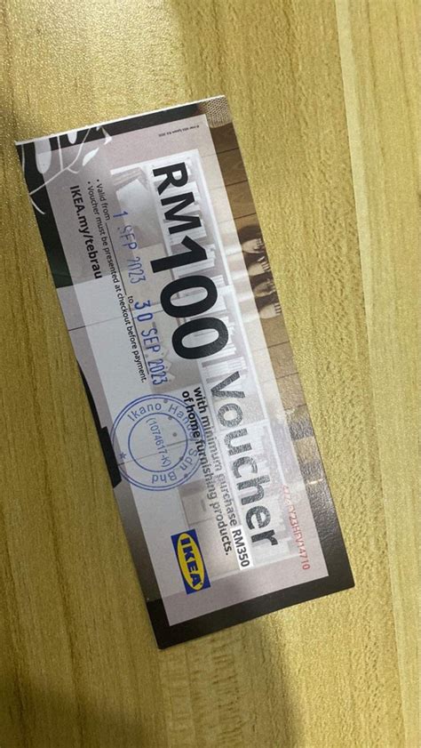 Voucher RM 100 IKEA Tickets Vouchers Vouchers On Carousell