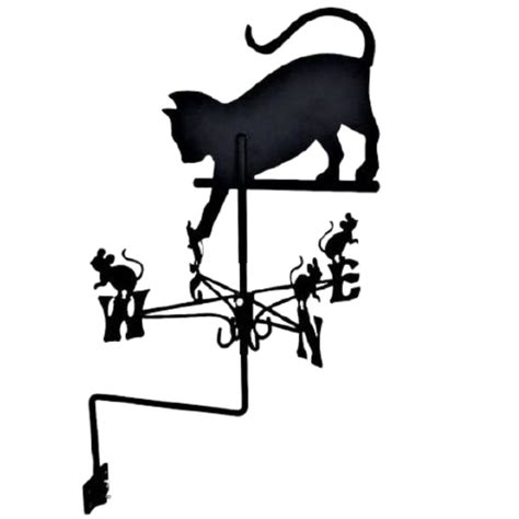 Animal Weathervanes Cat And Mouse Traditional Weathervane